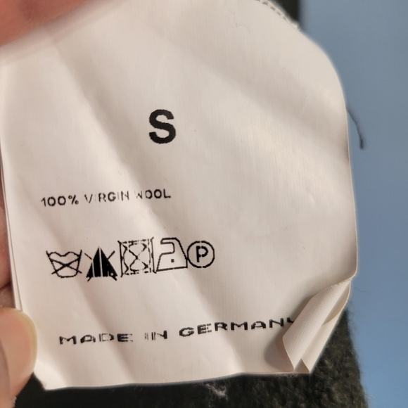 Wool Lagenlook Oversized Tunic Top Made in Germany Green Small - Picture 7 of 12